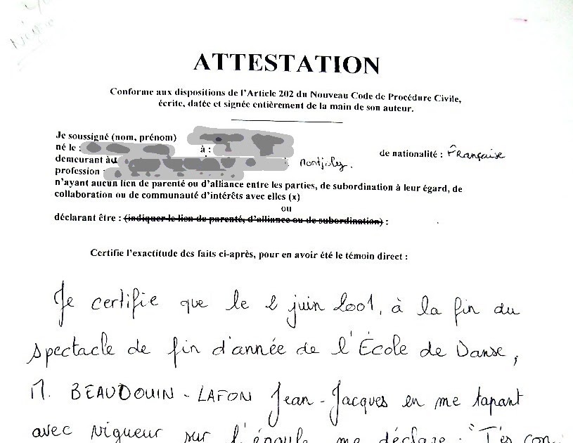 Chapitre Premier: Exemple Attestation Bonne Mère De Famille